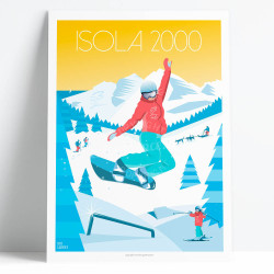 Poster ''Isola 2000 Snowboard''
