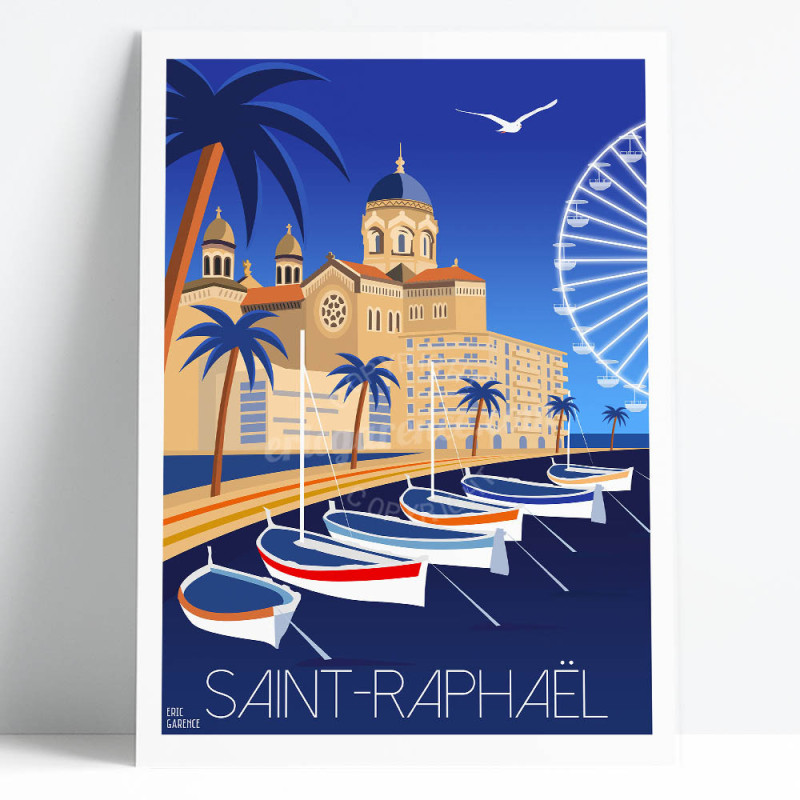 Poster ''Saint-Raphaël by night''