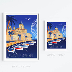 Poster ''Saint-Raphaël by night''