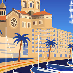 Poster ''Saint-Raphaël by night''