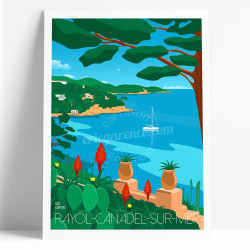 Poster ''Le Rayol-Canadel-sur-Mer'' by Eric Garence