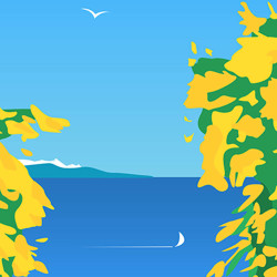 Affiche ''La Route du mimosa''