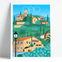 Affiche ''Opio et son Moulin''