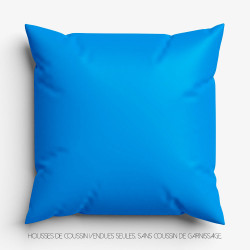 Coussin "Nos 2 chaises bleues" par Eric Garence