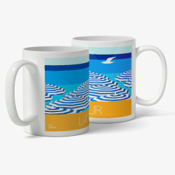 Mug "La Plage, Côte d'Azur"