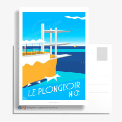 Carte Postale ''Nice, Le Plongeoir 2017'' by Eric Garence