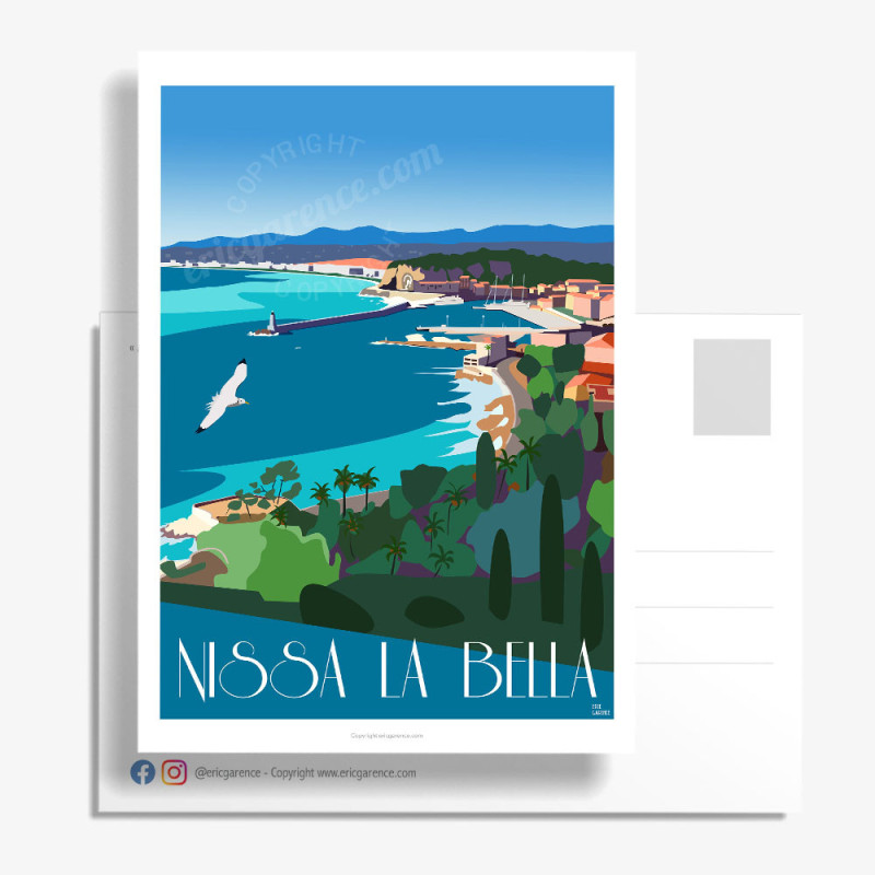 Carte Postale ''Nissa La Bella'' by Eric Garence Carte Postale ''Nissa La Bella'' by Eric Garence