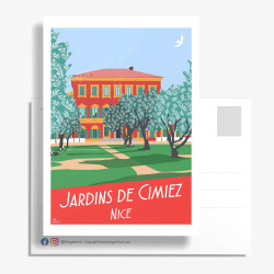 Carte Postale ''Nice, Les Jardins de Cimiez'' by Eric Garence