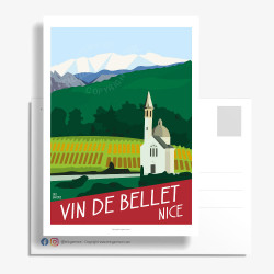Carte Postale ''Nice, Vin de Bellet'' by Eric Garence