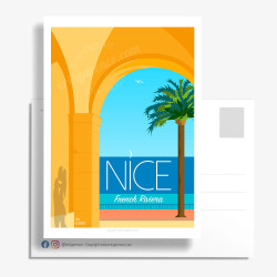 Carte Postale ''Nice, Les Ponchettes'' by Eric Garence