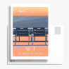 Postcard ''Nice, Nos 2 Chaises bleues au Sunset'' by Eric Garence