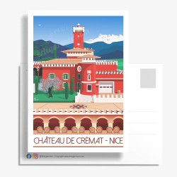 Carte Postale ''Nice, le château de Crémat'' by Eric Garence