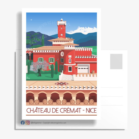 Carte Postale ''Nice, le château de Crémat'' by Eric Garence