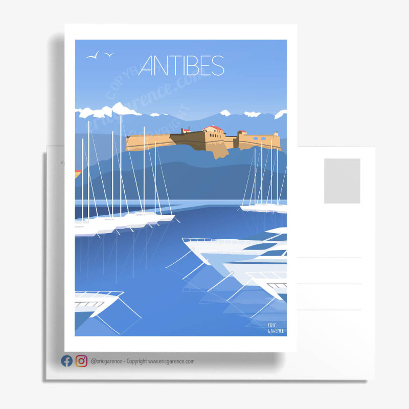 Postcard ''Antibes, Le fort Vauban'' by Eric Garence Postcard ''Antibes, Le fort Vauban'' by Eric Garence