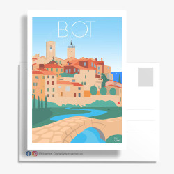 Carte Postale ''Biot''