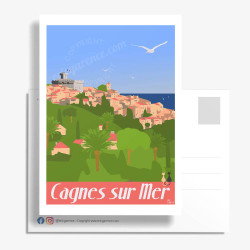 Carte Postale ''Le Haut de Cagnes''
