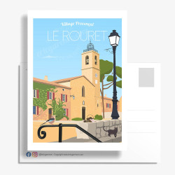 Carte Postale ''Le Rouret et le marché aux Truffes''