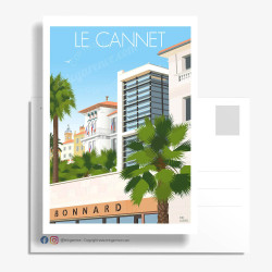 Carte Postale ''Le Cannet, le Musée Bonnard et la Mairie''
