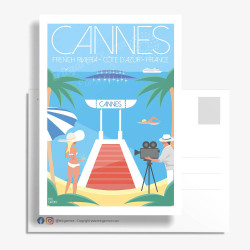 Carte Postale ''L'été à Cannes''
