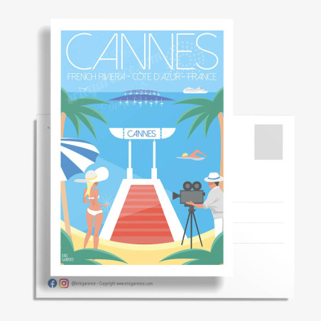 Carte Postale ''L'été à Cannes''