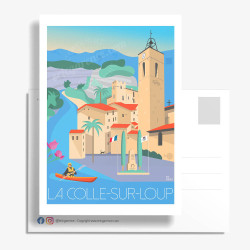 Carte Postale ''La Colle-sur-Loup''