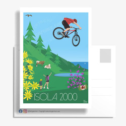 Carte Postale ''Isola 2000 en été''