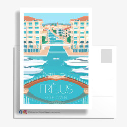 Carte Postale ''Port Fréjus''