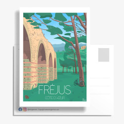 Carte Postale ''L'aqueduc Romain de Fréjus''