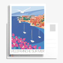 Carte Postale ''Villefranche-sur-Mer''