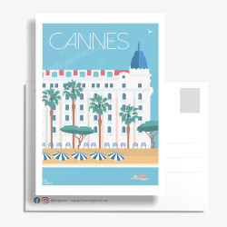 Postcard ''Cannes, Palaces''