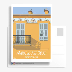 Carte Postale ''Cagnes-sur-Mer, La maison à frise''