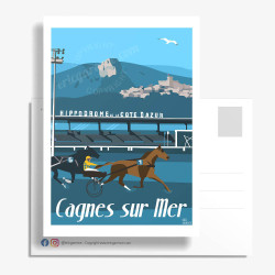 Carte Postale ''Cagnes-sur-Mer, L'hippodrome''