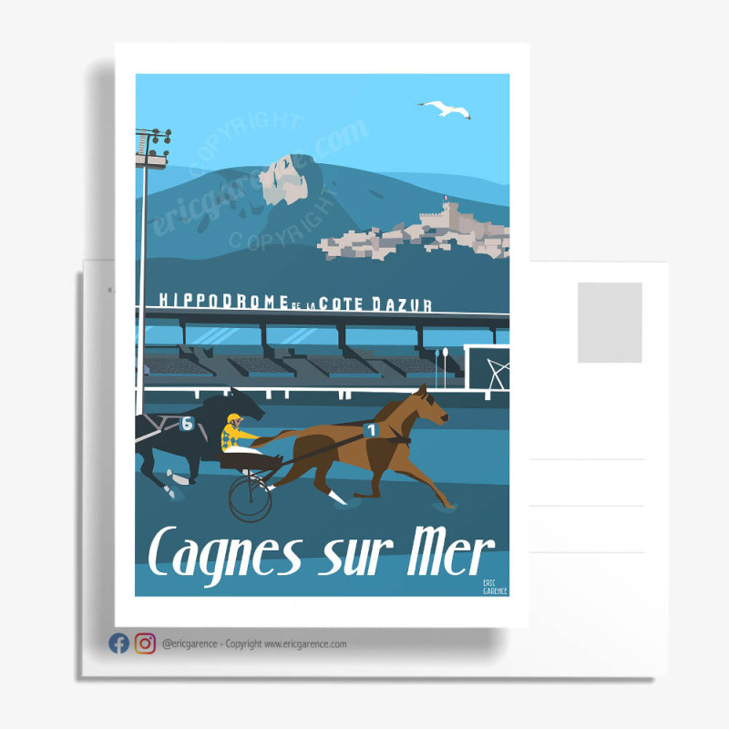 Carte Postale ''Cagnes-sur-Mer, L'hippodrome'' Carte Postale ''Cagnes-sur-Mer, L'hippodrome''