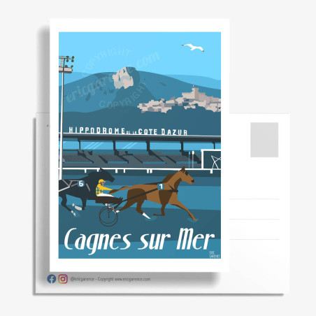 Carte Postale ''Cagnes-sur-Mer, L'hippodrome''