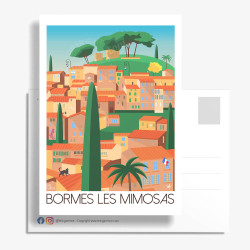 Carte Postale ''Les 10 secrets de Bormes-les-Mimosas''