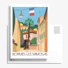 Postcard ''Bormes-les-Mimosas, La rue carnot''