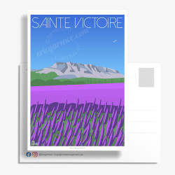Carte Postale ''Aix-en-Provence, la Sainte Victoire''