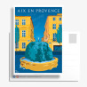 Carte Postale ''Aix-en-Provence - Le cour Mirabeau et la moussue''