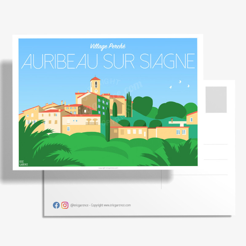 Carte Postale ''Auribeau-sur-Siagne''