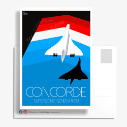 Carte Postale ''Le Concorde''