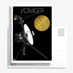 Carte Postale ''La sonde voyager 2''