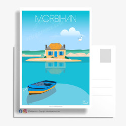 Carte Postale ''Bretagne, Morbihan''