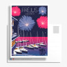 Carte Postale ''Fréjus, Feu d'artifice à Port Fréjus''