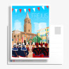 Postcard ''Fréjus, La Bravade devant la cathédrale Sainte-Léonce''