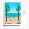 Carte Postale ''Fréjus, La plage et la tortue caouanne''