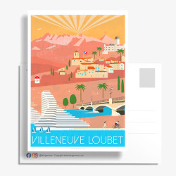 Carte Postale ''Villeneuve-Loubet en Automne''