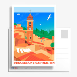 Carte Postale ''Roquebrune-Cap-Martin''