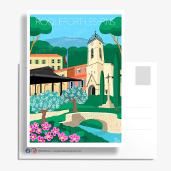 Carte Postale ''Roquefort-les-Pins''