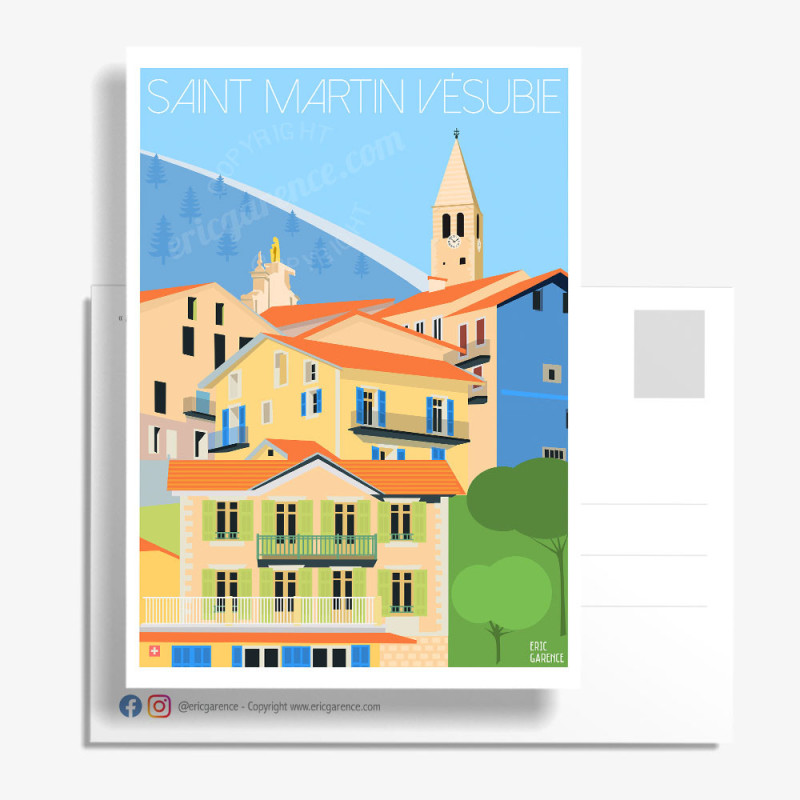 Carte Postale ''Saint-Martin-Vésubie''