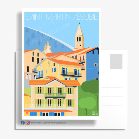 Carte Postale ''Saint-Martin-Vésubie''